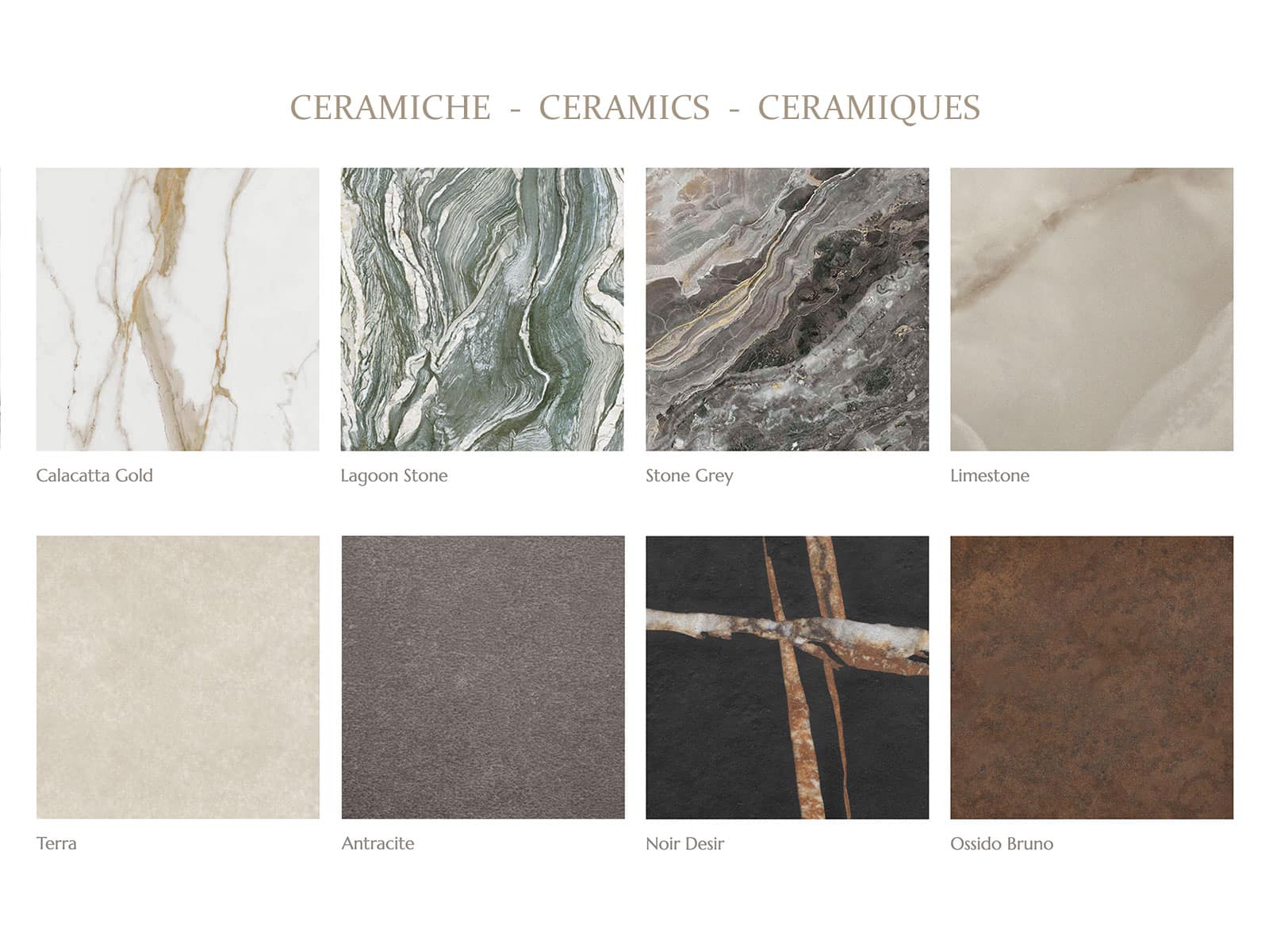 Céramiques disponibles