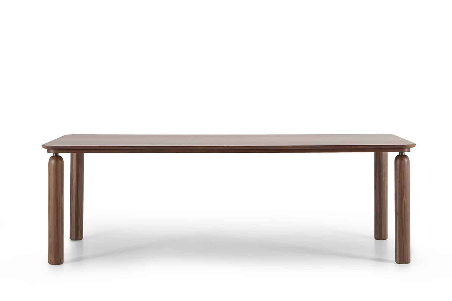 Tavolo rettangolare GO in massello di noce canaletto, design Norberto Delfinetti