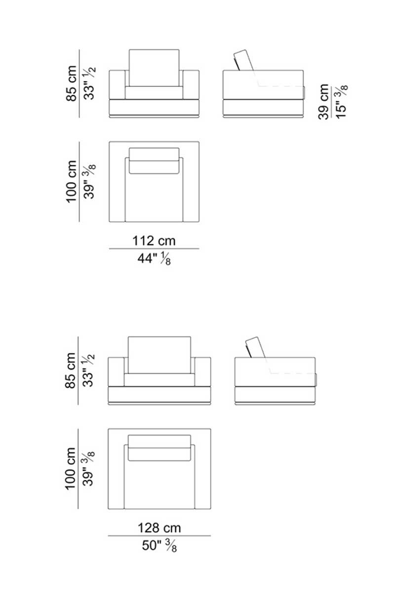 Brown leather armchair. Design Mauro Lipparini. High quality luxury furniture.