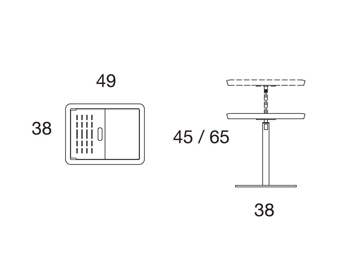 Adjustable tablet holder with opening compartment