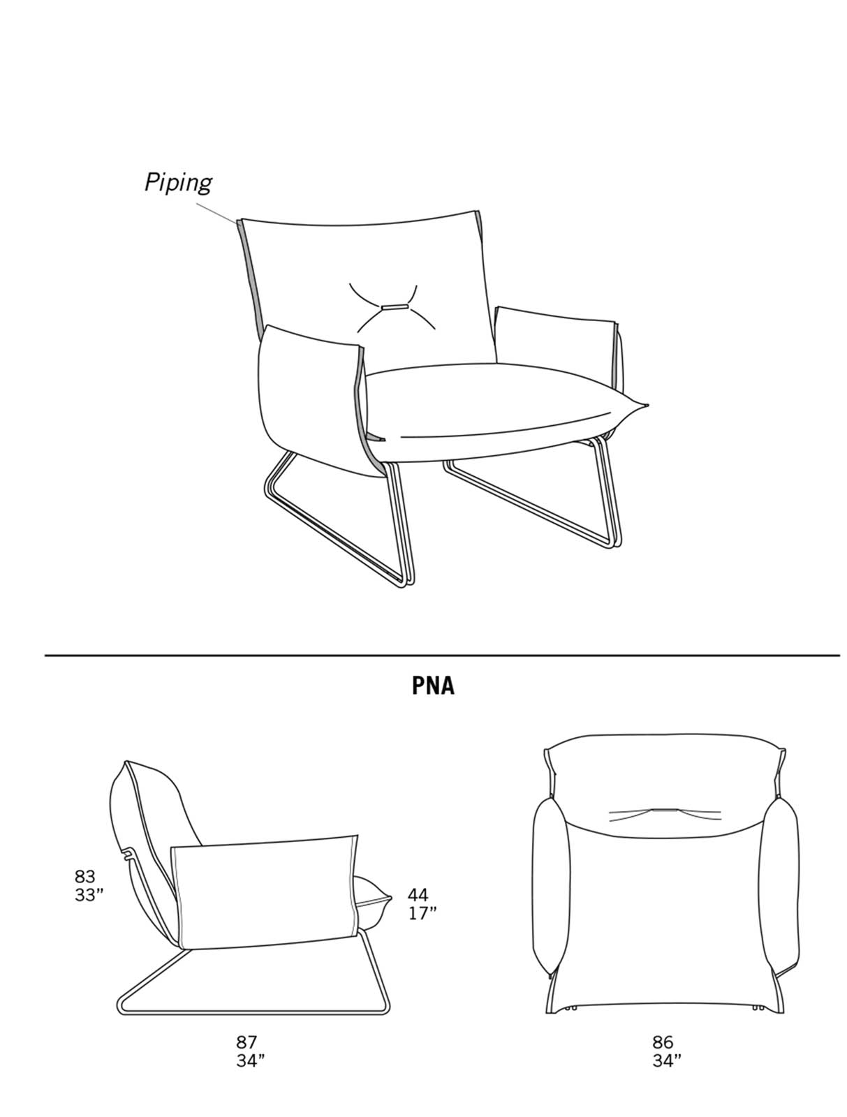 Margot fauteuil en cuir – Image 3