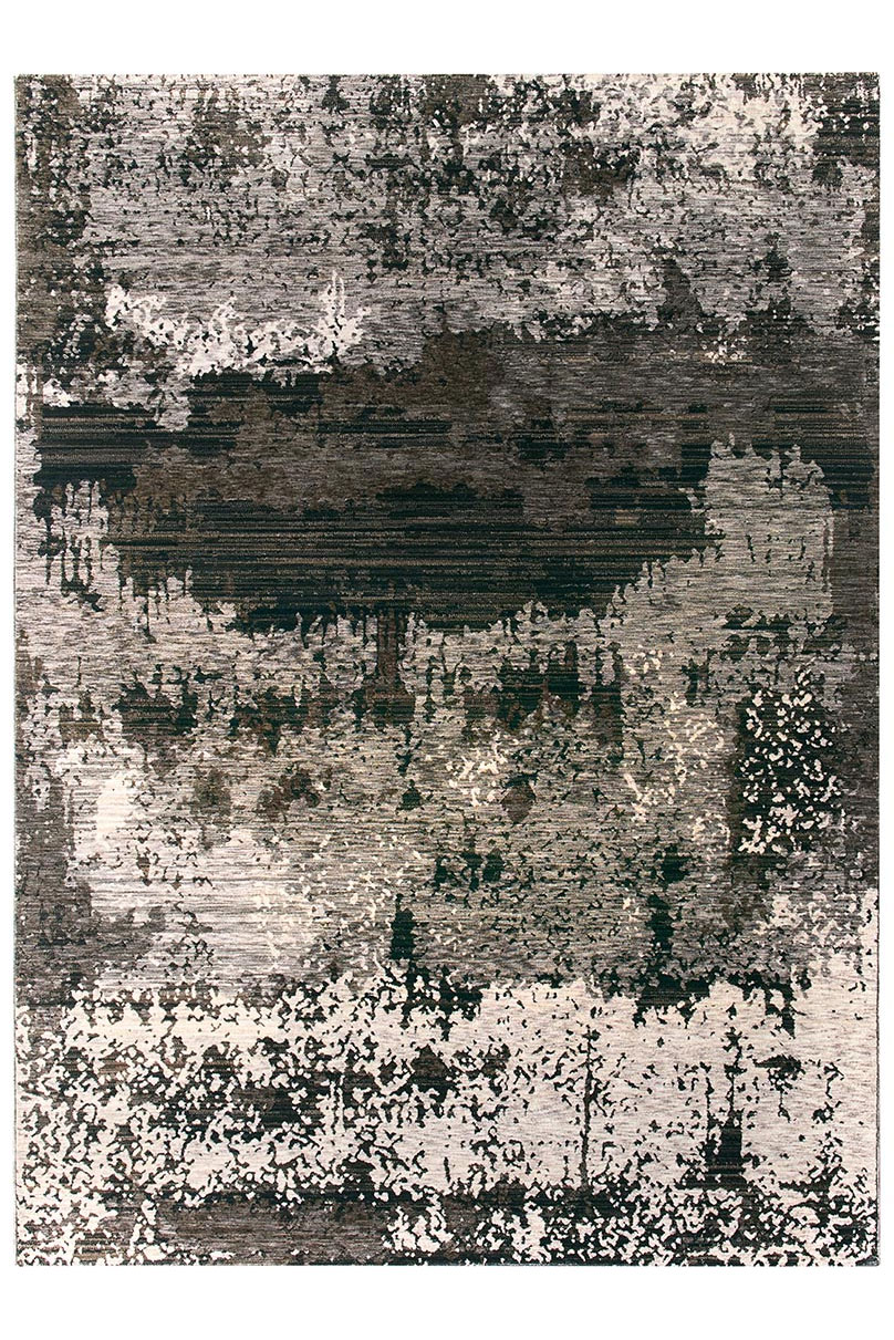 Tappeto rettangolare Elixir 1443/RD9 H grigio chiaro marrone con motivo a macchie