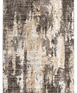 Tappeto rettangolare Elixir 4151/RD9 N grigio scuro sabbia con motivo intrecciato