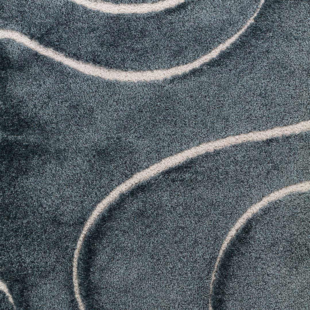 Tappeto rettangolare Venere 3 Blu - dettaglio