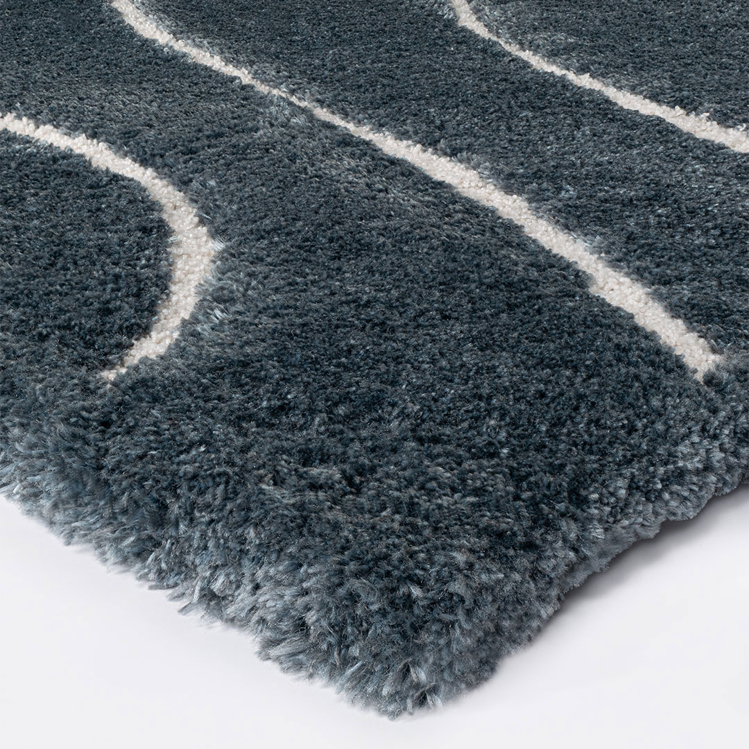 Tappeto rettangolare Venere 3 Blu - dettaglio