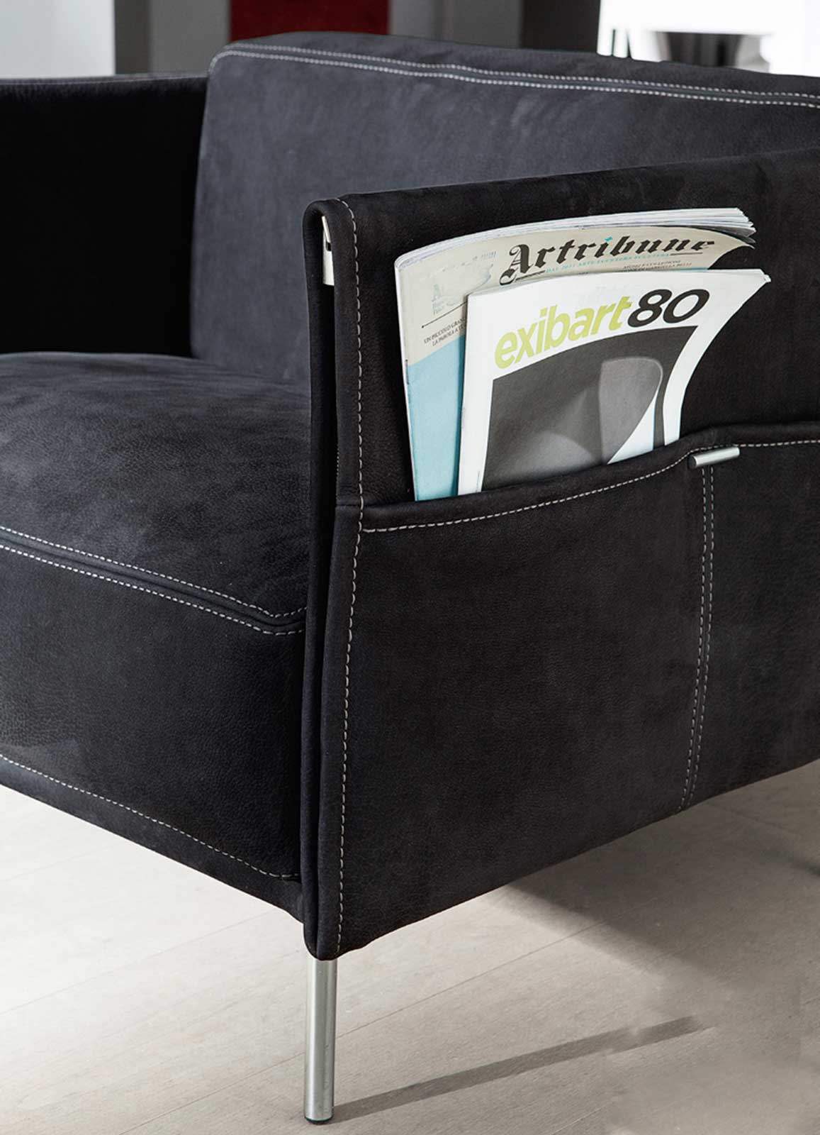 Trench Leather Armchair