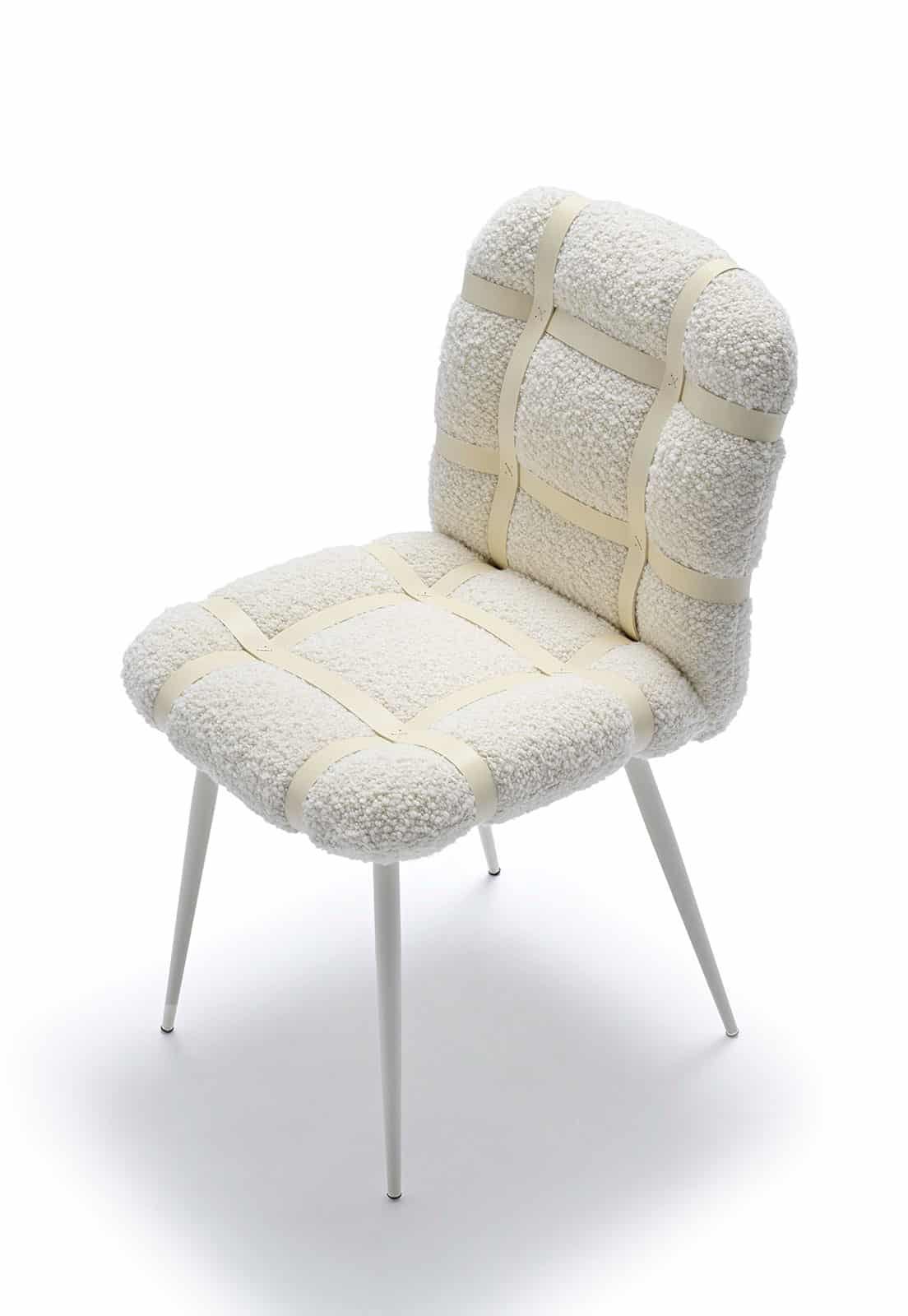 Avion sedia da pranzo imbottita