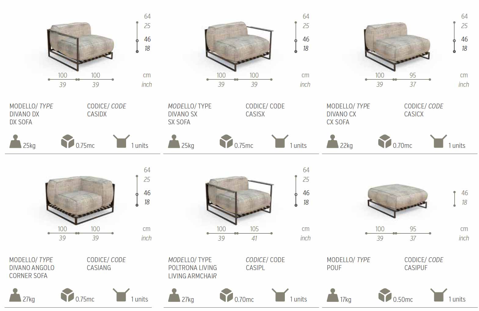Divano modulare da esterno. Arredamento e mobili da giardino. Acciaio inox e tessuto per uso esterno. Design Ramon Esteve. Lusso made in Italy.